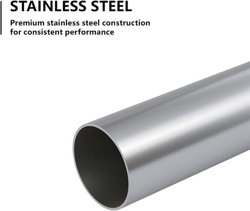A-KARCK Straight Exhaust Pipe 4" Inlet, 304 Stainless Steel 48" Long Mandrel Exhaust Tube, Custom Your Own Exhaust System in Kuwait