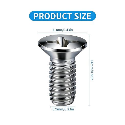 WHALETAIL 20PCS Stainless Steel Brake Disc Rotor Screws Kit,Car Brake Disc Rotor Screws for Front Rear Replace 93600-06014-0H for Honda, K3, City, Civic, Odyssey in Kuwait