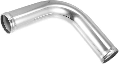 Motoforti OD 1.75" 45mm Leg Length 4" 100mm Aluminum Alloy Tube Intercooler Pipe 90 Degree Bend Elbow Air Intake Tube Silver Tone for Car Long-lasting in Kuwait