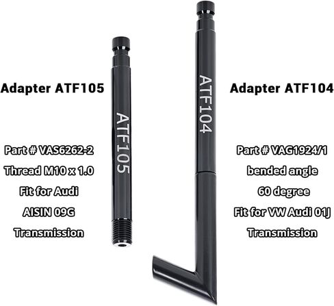 10PCS ATF Fluid Adapters Compatible with VW Audi 09G/01J/CVT/DSG & Benz 722.9 Transmissions - Replacement Kit (VAS6262-1, VAS6262-2, VAG1924/1, VAS5162-1)​ in Kuwait