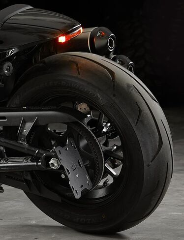 KEMIMOTO Motorcycle Side Mount License Plate Holder Bracket with LED Signal Tail Light Compatible with Sportster S RH1250 2021 2022 2023 2024 2025 Motorcycle License Plate Holder Mount Tail Tidy in Kuwait
