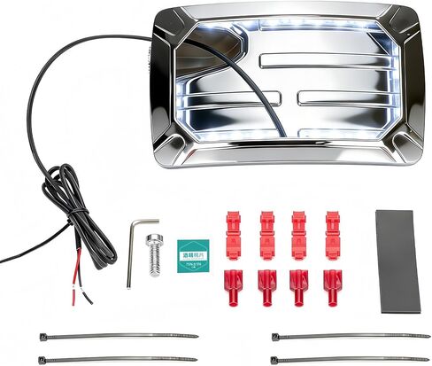 دعامة إطار لوحة ترخيص مثبتة على الجانب بإضاءة LED، تناسب 1986-2026 Harley-Davidson Softail مع نماذج Swingarm ونماذج الدراجات النارية الأخرى | ضوء LED ملفوف | جبل الجانب الأفقي in Kuwait