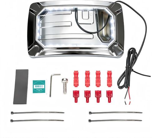دعامة إطار لوحة ترخيص مثبتة على الجانب بإضاءة LED، تناسب 1986-2026 Harley-Davidson Softail مع نماذج Swingarm ونماذج الدراجات النارية الأخرى | ضوء LED ملفوف | جبل الجانب العمودي in Kuwait