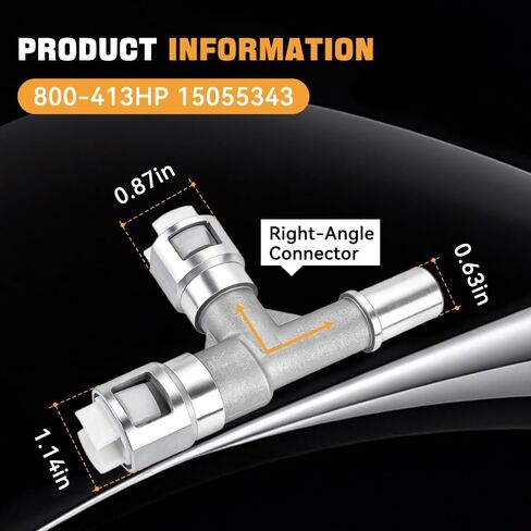 BARTOO 800-413HP Metal Heater Hose Connector Compatible with Select Cadillac/Chevrolet/GMC Models Coolant Hose Repair in Kuwait