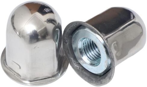 19.5 بوصة 10 عروة من الفولاذ المقاوم للصدأ المصقول Hubcaps 5 فتحات تهوية مجموعة محاكي العجلات مناسبة لشاحنات Ford F450/F550 ذات العجلات المزدوجة 2005-2025 (لا تناسب بيت متنقل RV) in Kuwait
