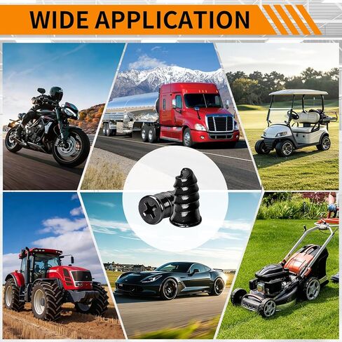 VISRIE 120 PCS Tire Screw Plugs Repair Kit, Tire Repair Screws with Tire Glue & Tool, Fast Self-Service Screw in Tire Plugs Kit for Tires, Car, Truck, Motorcycle, Tractor in Kuwait