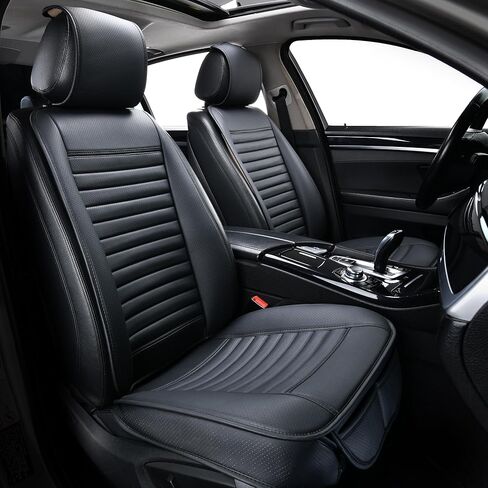 Back Seat Covers, Rear Seat Cushions, Auto Bench Protector with Breathable PU Leather and Non-Slip Bottom Universal for 4 Season (Black, 61" x 20. 5") in Kuwait