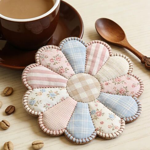 88 Pcs English Paper Piecing Flower Shape Paper Quilting Templates English Papers Piecing templates with Flat Round Patchwork Template Quilting Template for DIY Patchwork Sewing Crafts in Kuwait