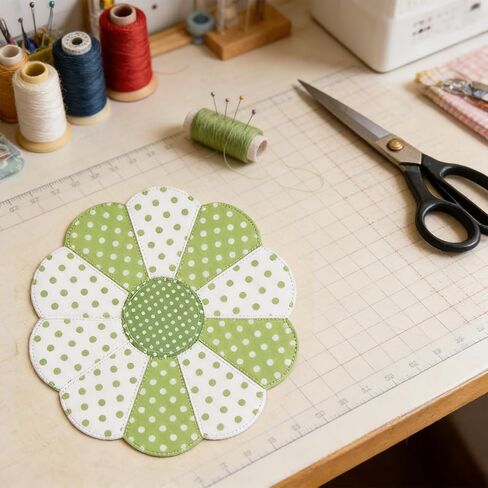 88 Pcs English Paper Piecing Flower Shape Paper Quilting Templates English Papers Piecing templates with Flat Round Patchwork Template Quilting Template for DIY Patchwork Sewing Crafts in Kuwait