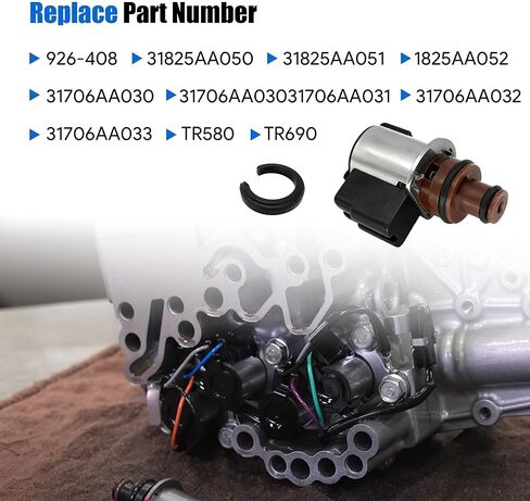 الملف اللولبي لقفل محول عزم الدوران مناسب لـ CVT TR580 TR690 Subaru Legacy Outback Impreza 2010-2017 استبدال #31825AA051 31825AA052 31706AA030 (ملفات لولبية للقفل (12-13 أوم)) in Kuwait