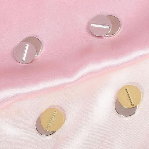 6Pair Mini Magnetic Pin Brooch Converters Magnetic Clasps Metal Pin Backs Lapel Pins Brooch Holder Converter Harm Free Clothing Magnet Buckle Almost Invisible Magnet Pins for Hijab Scarf Shawl in Kuwait