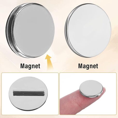6Pair Mini Magnetic Pin Brooch Converters Magnetic Clasps Metal Pin Backs Lapel Pins Brooch Holder Converter Harm Free Clothing Magnet Buckle Almost Invisible Magnet Pins for Hijab Scarf Shawl in Kuwait