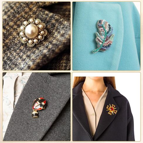 6Pair Mini Magnetic Pin Brooch Converters Magnetic Clasps Metal Pin Backs Lapel Pins Brooch Holder Converter Harm Free Clothing Magnet Buckle Almost Invisible Magnet Pins for Hijab Scarf Shawl in Kuwait