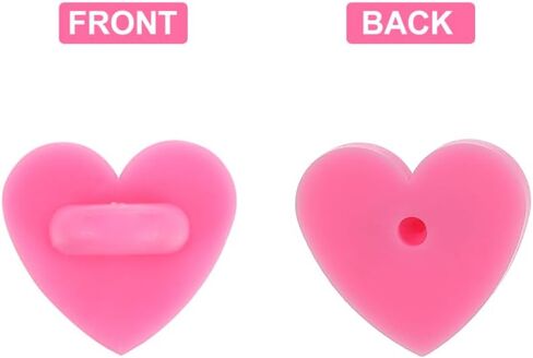 DOITOOL 100Pcs Heart Shaped Brooch Clasp Rubber Pin Backs for Lapel Pins Tie Tacks and Jewelry Making Lightweight and Portable DIY Craft Accessories in Kuwait