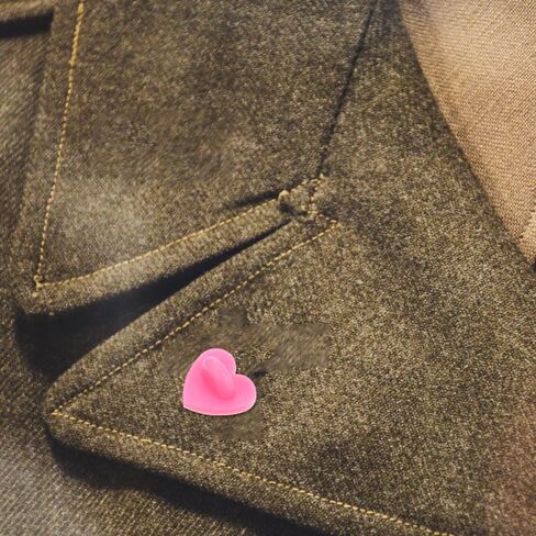 DOITOOL 100Pcs Heart Shaped Brooch Clasp Rubber Pin Backs for Lapel Pins Tie Tacks and Jewelry Making Lightweight and Portable DIY Craft Accessories in Kuwait