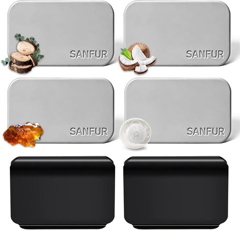 Car Air Freshener - Stone Air Freshener for Visor Clip-Long Lasting Car Odor Eliminator and Scent Diffuser for Cabin, Truck & SUV-2 Clips-Variety 4 Pack(Teak-Amber-Cabana-Open air) in Kuwait