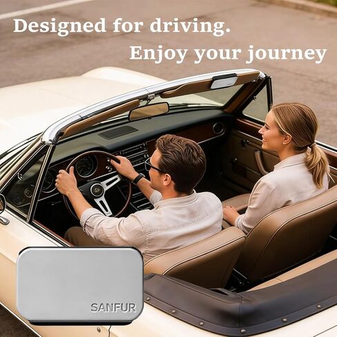 Car Air Freshener - Stone Air Freshener for Visor Clip-Long Lasting Car Odor Eliminator and Scent Diffuser for Cabin, Truck & SUV-2 Clips-Variety 4 Pack(Teak-Amber-Cabana-Open air) in Kuwait