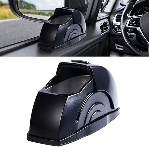 Car Ashtray with Lid, Smokeless Car Ashtray with Stainless Steel Liner, Portable Auto Ashtray for Cup Holder or Door, Universal Fit, Black in Kuwait