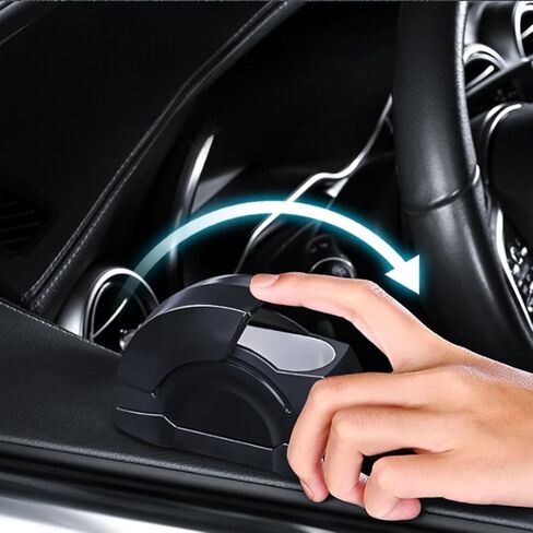 Car Ashtray with Lid, Smokeless Car Ashtray with Stainless Steel Liner, Portable Auto Ashtray for Cup Holder or Door, Universal Fit, Black in Kuwait