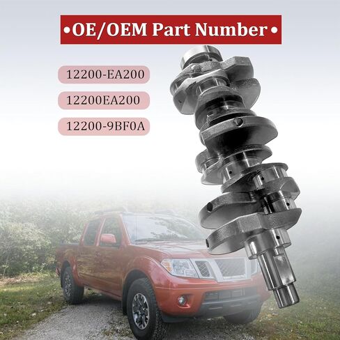 12200-EA200 Crankshaft Compatible with Nissan Frontier NV1500/NV2500/NV3500 Pathfinder Xterra VQ40DE V6 4.0L 92mm 2005-2021 12200-9BF0A in Kuwait