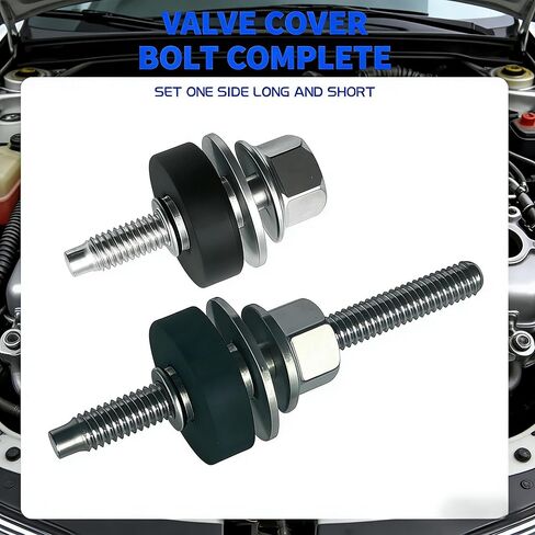 Engine Valve Cover Grommet Bolt Screw Compatible with Fit for Ford 6.0 Powerstroke Diesel F250 F350 E350 E450 2003-2010,Valve Cover Bolt Part 4C3Z-6C519-AA,4C3Z6C519AA 12Pcs in Kuwait