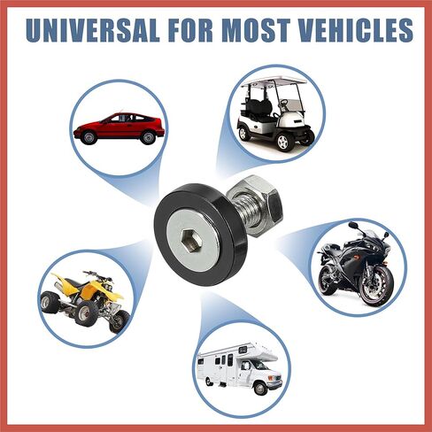 ACROPIX 20 Pcs Car Motorcycle Black M6 Fender Bumper Washer Bolt Nuts Kit Aluminum Alloy Engine Bay Fastener Car Parts in Kuwait