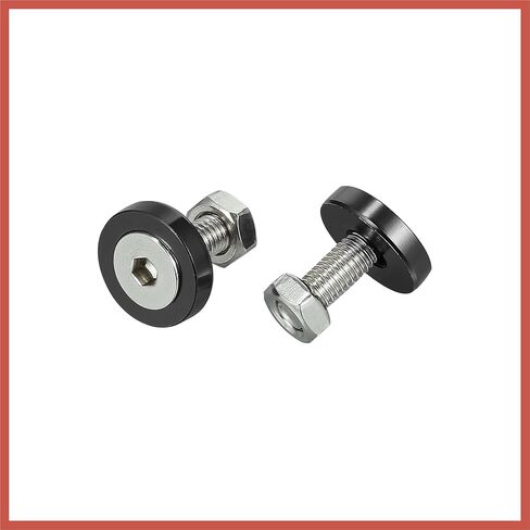 ACROPIX 20 Pcs Car Motorcycle Black M6 Fender Bumper Washer Bolt Nuts Kit Aluminum Alloy Engine Bay Fastener Car Parts in Kuwait
