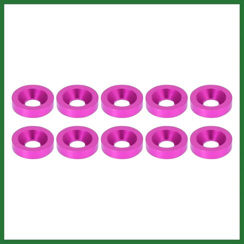 Motoforti 30pcs Bumper Mudguard Washer Bolts M6x1.0 Aluminum Alloy Engine Bay Dress Up Screw Pink Long-lasting in Kuwait