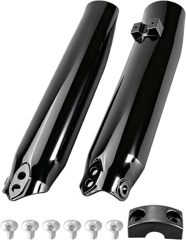 E Dirt Bike Front Fork Guard Cover Fit for Tuttio Soleil 01 Black, 2Pcs in Kuwait