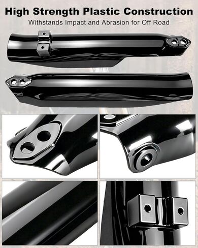 E Dirt Bike Front Fork Guard Cover Fit for Tuttio Soleil 01 Black, 2Pcs in Kuwait