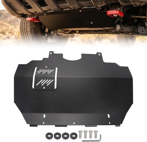 لوحة انزلاقية لسيارة Toyota Tacoma 2024-2025 2WD و4WD (موديلات الغاز فقط) وصول إلى فلتر الزيت من الألومنيوم - تتضمن مفتاح الربط والأجهزة in Kuwait