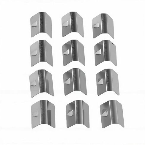 Aramox 12PCS Sunroof Wind Deflector Window Visors Rain Guards Stainless Steel Replacement for Heko G3 Sned Windshield Wind Rain Deflector Channel Clips Set in Kuwait