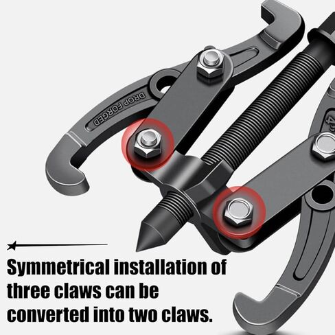 3 Jaw Car Inner Bearing Puller, 8 Inch Vehicle Gear Bearing Flywheel Pulley Removal Tool with Reversible Jaws, Automotive Pilot Gear Extractor, Universal for SUV RV Motorcycle in Kuwait
