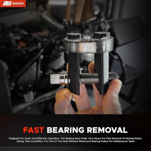 Rogierra Motorcycle Steering Stem Bearing Race Removal Tool Compatible with 1-1/8" to 2-5/8" ID Races, Universal Neck Bearing Race Puller and Extraction Tool in Kuwait