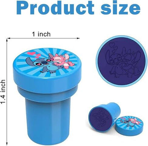 24 Pcs Stitch Stampers - Perfect Stitch Birthday Party Supplies, Goody Bag Fillers & Party Favors. in Kuwait