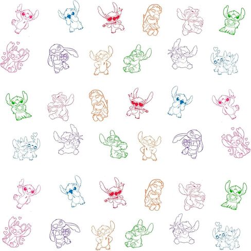 24 Pcs Stitch Stampers - Perfect Stitch Birthday Party Supplies, Goody Bag Fillers & Party Favors. in Kuwait