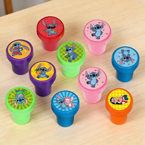 24 Pcs Stitch Stampers - Perfect Stitch Birthday Party Supplies, Goody Bag Fillers & Party Favors. in Kuwait