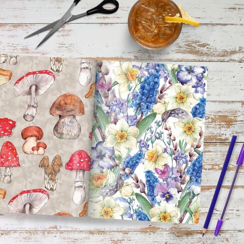 Daphne's Diary Scrapbook III | 50 Pages with 100 Beautiful Designs | Vintage Scrapbooking Kit with Designed Paper & Craft Supplies | Perfect for Self-Care, Junk Journaling, and Creative Projects in Kuwait