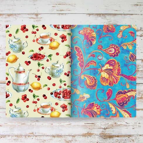 Daphne's Diary Scrapbook III | 50 Pages with 100 Beautiful Designs | Vintage Scrapbooking Kit with Designed Paper & Craft Supplies | Perfect for Self-Care, Junk Journaling, and Creative Projects in Kuwait