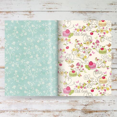 Daphne's Diary Scrapbook III | 50 Pages with 100 Beautiful Designs | Vintage Scrapbooking Kit with Designed Paper & Craft Supplies | Perfect for Self-Care, Junk Journaling, and Creative Projects in Kuwait