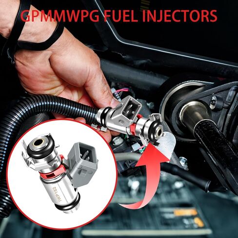 2Pcs Racing Fuel Injectors IWP162 OEM 4 Holes Injector Compatible with Harley Davidson Electra Glide Road King Street Glide Fat Boy Replaces OE 27609-01B, 27609-01, 1022-0113 Set of 2 in Kuwait