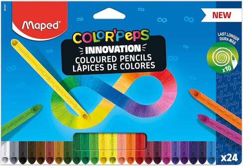 Maped Color'Peps Infinity Colored Pencils - No sharpening needed! - 24 Colors in Kuwait