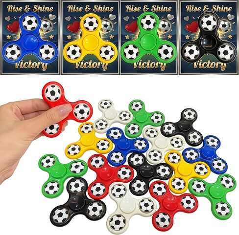 2026 كأس العالم لكرة القدم فيدجيت سبينر مع بطاقات، 12 حزمة من أكياس كرة القدم الجيدة حشو لحفلات أعياد الميلاد، هدايا حفلات كرة القدم، ألعاب فيدجيت السائبة، مغازل تململ لتخفيف التوتر للبالغين in Kuwait