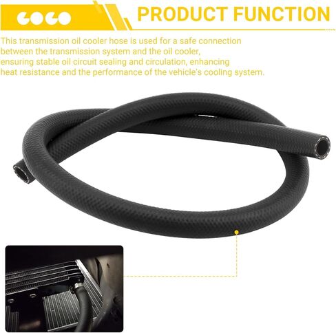 1/2'' ID Transmission Oil Cooler Hose Replace For Gates 27065，3' Length Transmission Cooler Lines For Power Steering & Hydraulic Systems,Automotive Cooling Tube Repair Replacement in Kuwait