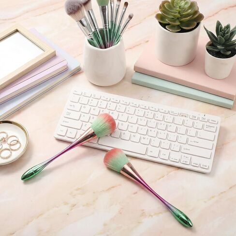 2 Pack Sewing Machine Cleaning Brushes, Soft Bristle Cleaning Brush Dusting Brush Small Duster Dust Removal Brushes for Keyboards, Car Interior, Digital Devices, Craft Tool in Kuwait
