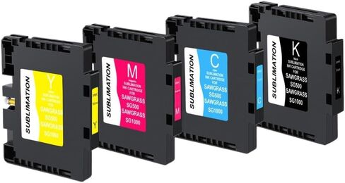 Compatible Ink Cartridge with Chip for SG500 and SG1000 Sublimation Printers, Plug and Play(Magenta) in Kuwait