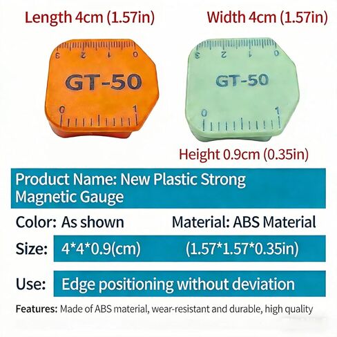 4 PCS Magnetic Seam Guide for Sewing Machine,Multifunctional Polygonal Hemmer Guide with Scale,Universal Sewing Quilting Supplies Accessories Tools in Kuwait