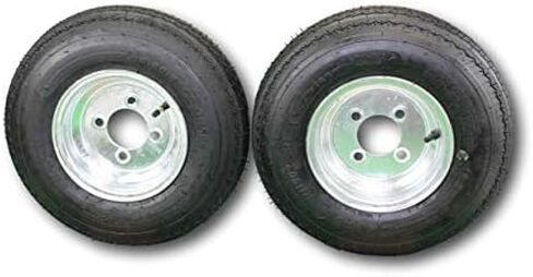 72-Pack Antego Trailer Tire on Rim 480-8 4.80-8, Load C, 6 Ply, 4 Lug Galvanized Wheel in Kuwait