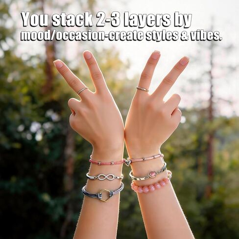 Bracelet Making Kit – Pink Leather & Faux Suede Cords with Soccer Charm, 2026 Metal Charms, Jade & Wood Beads – DIY Friendship Bracelet Kit for Teens Girls Adults – Unique Gift for Soccer Fans & Graduation in Kuwait