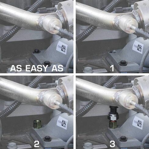 محول GlowShift Turbo Boost Bolt متوافق مع 6.7L Dodge Ram 2500 3500 Cummins Diesel 2007.5-2024 - يتم تركيبه على قرن مشعب السحب in Kuwait